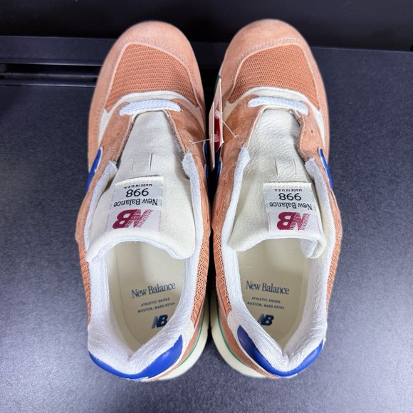 New Balance 998 Men's Size 7.5 Teddy Santis Made in USA Orange Royal Blue - Picture 11 of 14